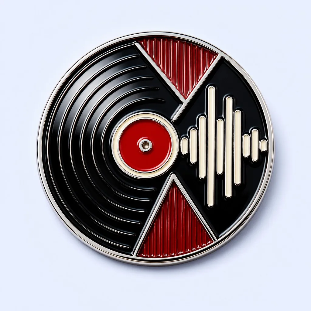 Retro Vinyl Record Soft Enamel Pin