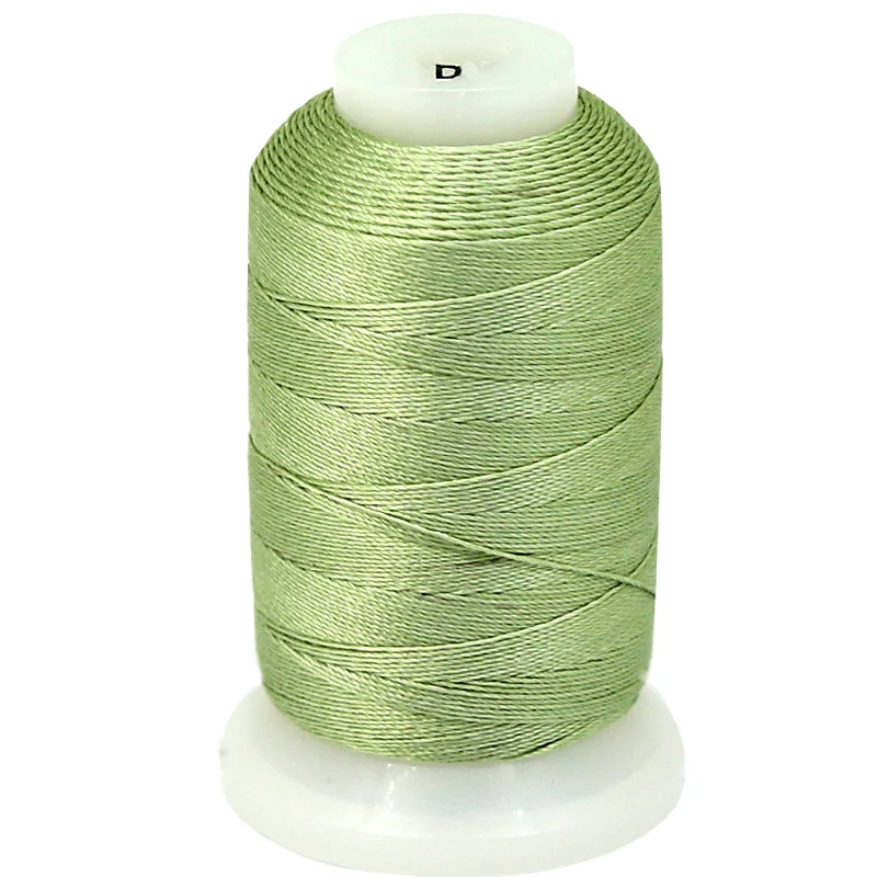 

260 Yards New Products 100% Silk Natural Silk Dark Green Jewelry Silk Cord