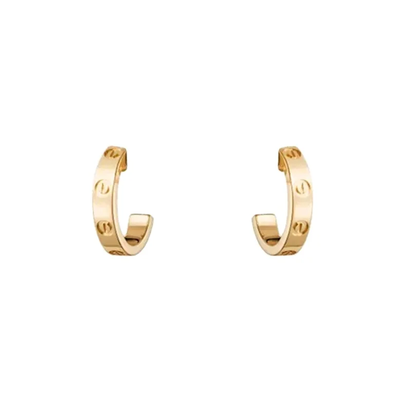 

European and American fashion trend charm 316L stainless steel couple earrings