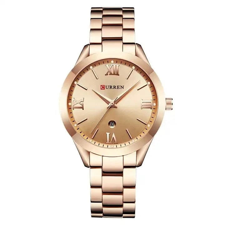 CURREN 9007 Fashion Women Watches Top New Luxury Ladies Watch Silver Stainless Steel Classic Bracelet Female Clock Gift