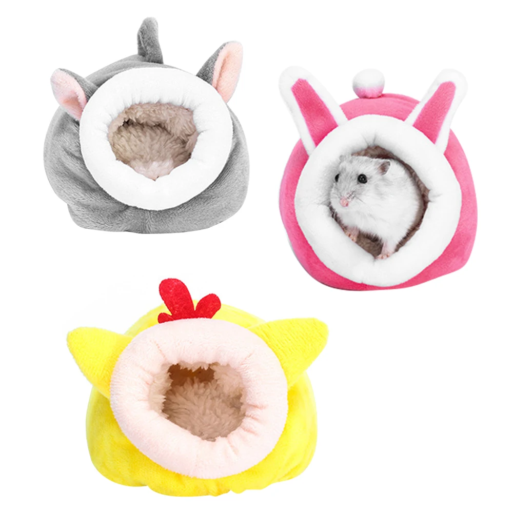 

Hamster cage Guinea Pig bed Accessories Hamster Cotton House Winter Warm For Rodent/Guinea Pig/Rat/Hedgehog