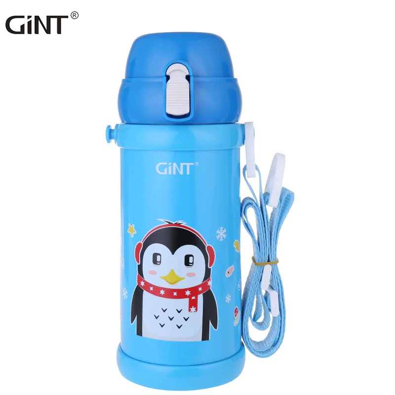 

GiNT 600ML Factory Direct Cheap Vacuum Cup Kids Children Stainless Steel Insulated Water Bottle for 2021, Customized colors acceptable