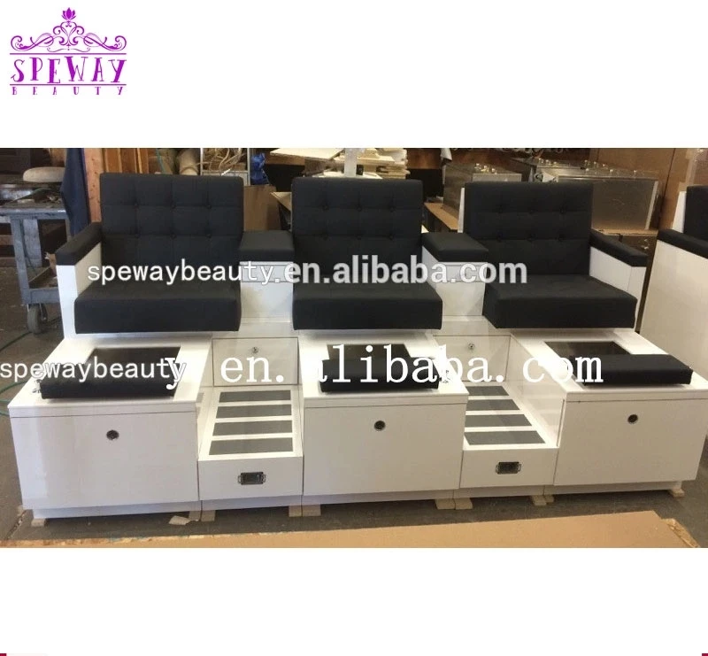 Double Pedicure Stations Pedicure Chair Bench Manicure And Pedicure