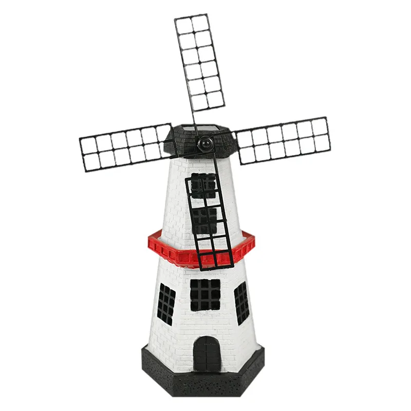 2020 Explosive Solar LED Waterproof Windmill Garden Outdoor Rotating Courtyard Garden Decorative Light