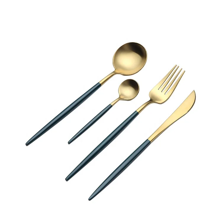 

kitchen utensils Luxury Wedding outdoor cutlery set 304 stainless steel knife fork spoon