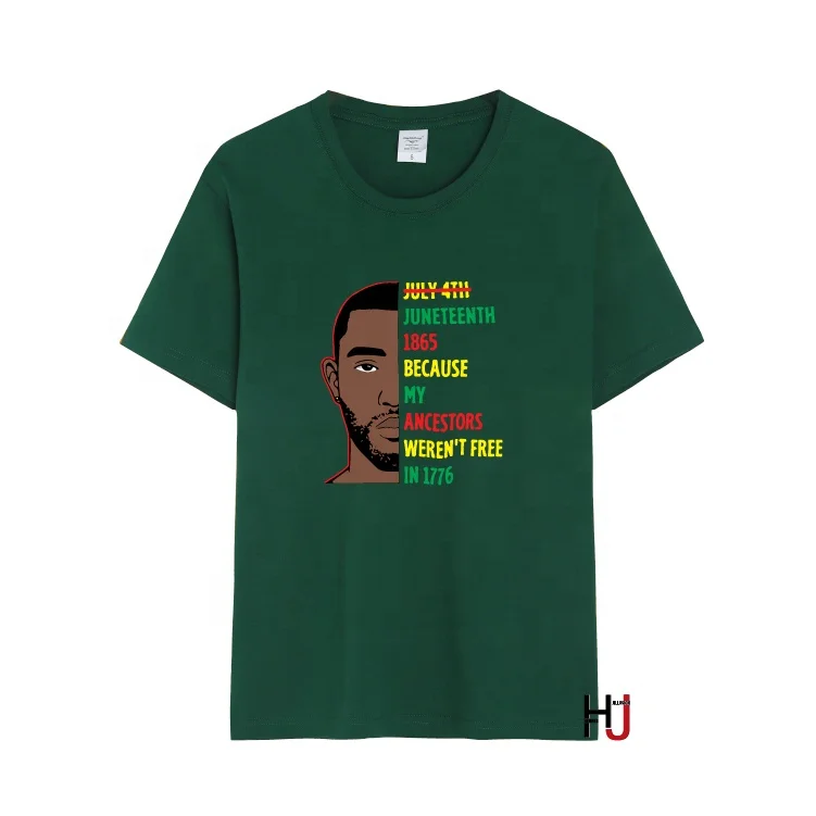 

Juneteenth 1865 My Ancestors Weren't Free in 1776 Shirt Black African American Flag Pride Gift Men Women T shirt