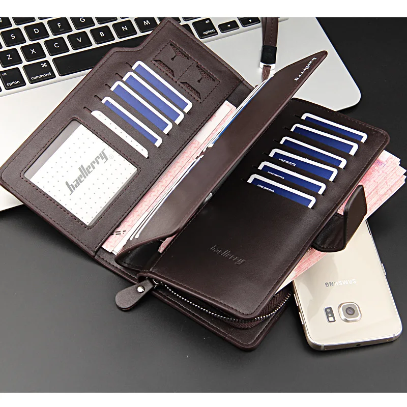 

2021 top sale business men's wallet pu leather wallet