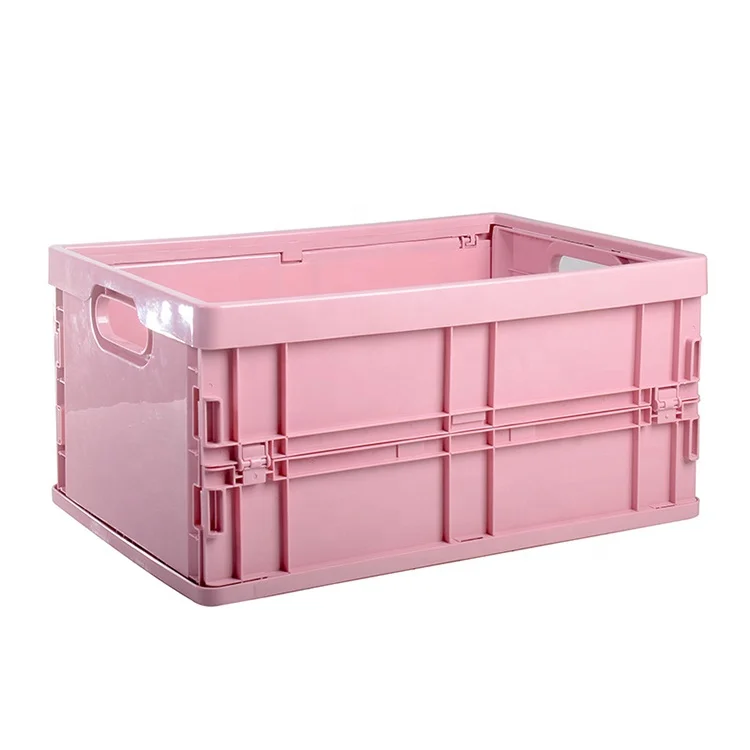 

multifunctional Foldable Decorative pp Plastic Box Storage, Plastic Organizer Boxes, Pink/blue