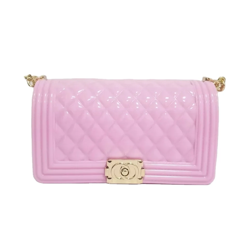 

Wholesale Custom Design Girls Ladies 2021 Mini Jelly Hand Bag Crossbody Clutch Bag for Summer Travel, Colored