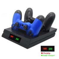 

2019 Newest PS4/PS4 Slim/PS4 Pro Controller Charger Wireless Gamepad Charging Dock Station for Sony Playstation 4 Dualshock 4 Jo