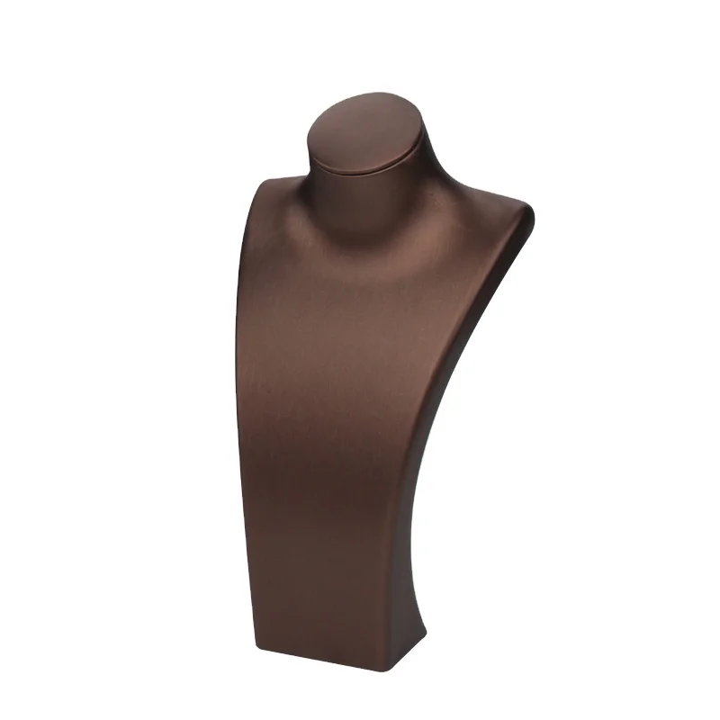 

FSD New Style Customized Wholesale Pu Leather Mannequin For Jewelry Display Props Bust Jewelry Stand, Various color