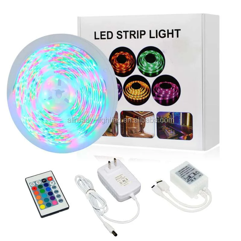 Ultra-Bright SMD5050 waterproof colorful and durable Led strip light kid  with remote controller for under counter under bed