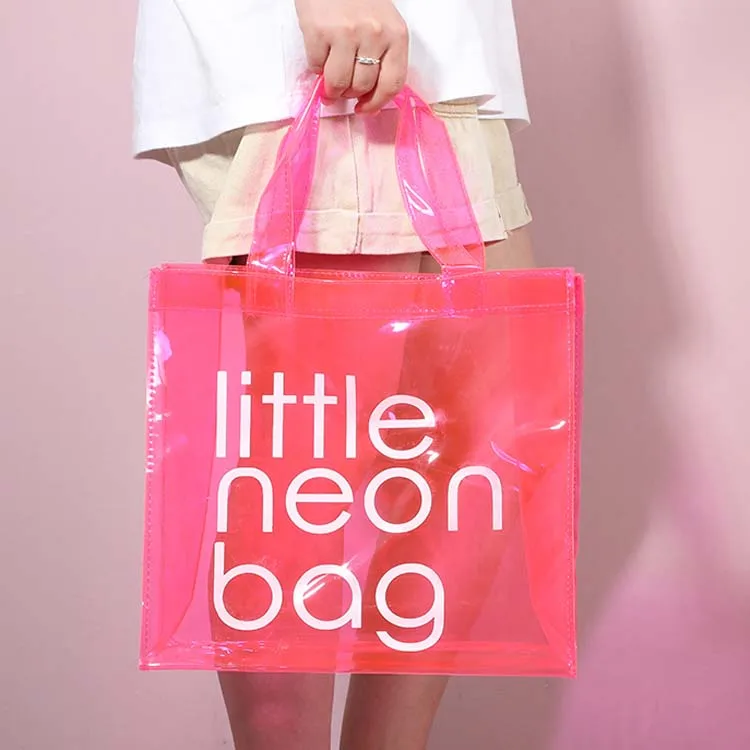 

Wholesale Women Summer Little Neon Pvc Tote Bag
