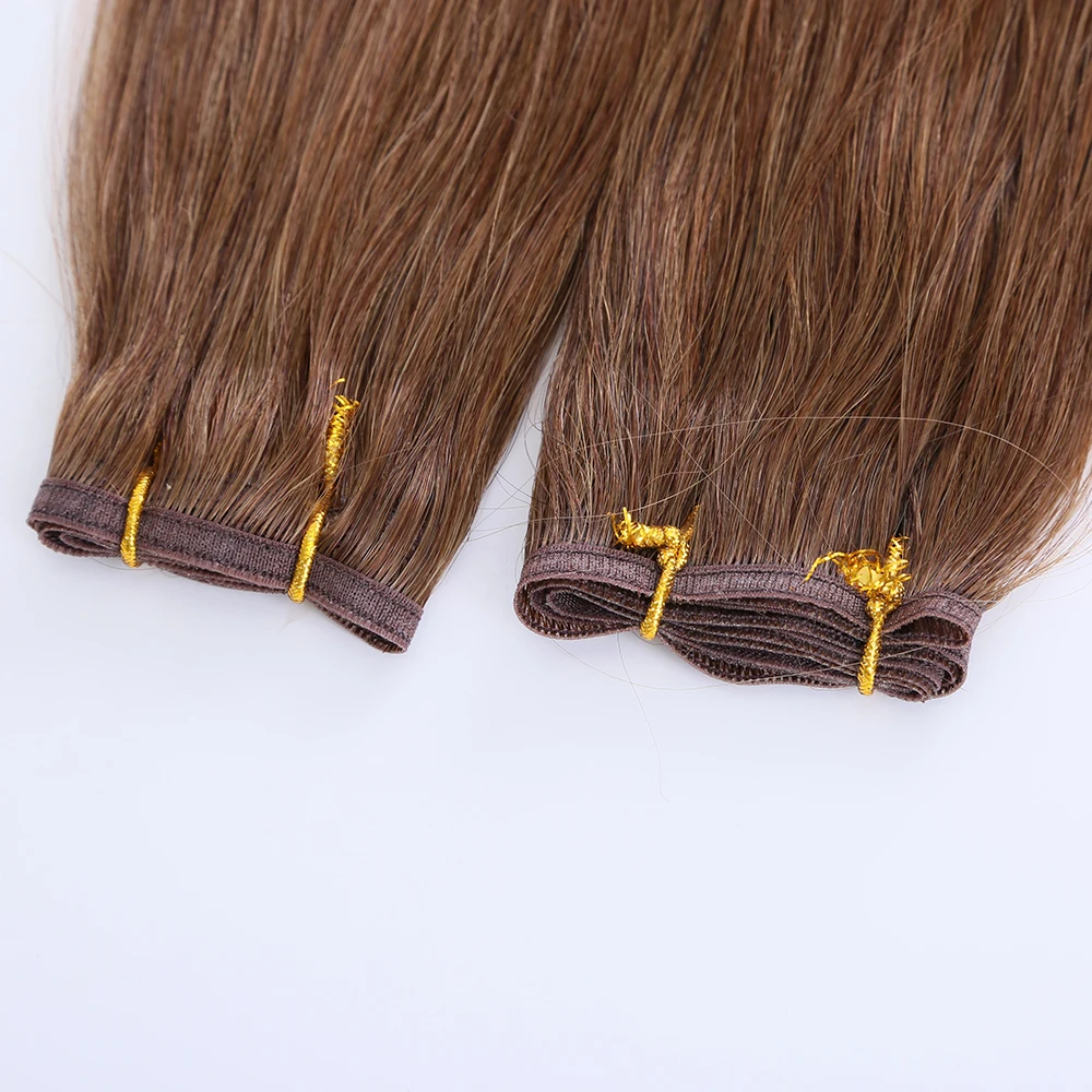 

High Quality Flat Hair Weft 12A Grade Virgin Human Remy Hair Extensions, Custom colors
