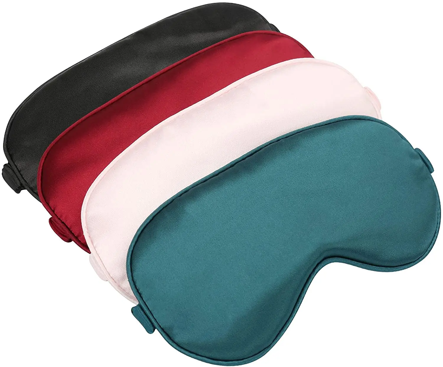 

high quality OEKO TEX Soft Eye Mask Set silk charmeuse Sleep Travel Eyemask With Pouch silk sleepmask