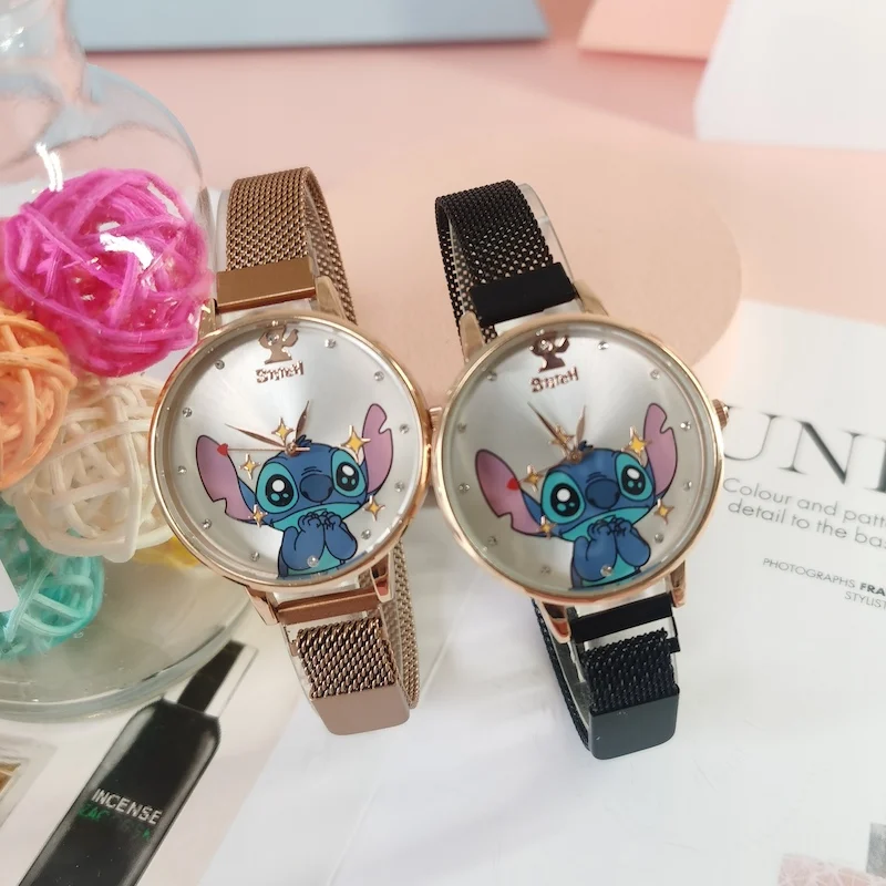 

New 2021 children's cartoon kids girl boy Stitch quartz watch women's Sports Watch