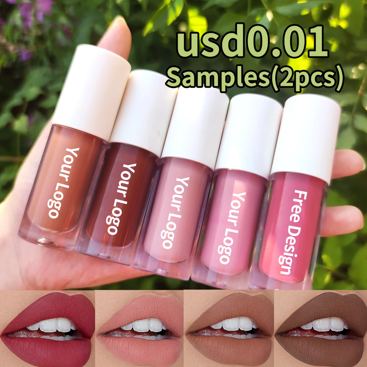 

Custom lipstick logo nude vegan matte liquid lipstick lipsticks