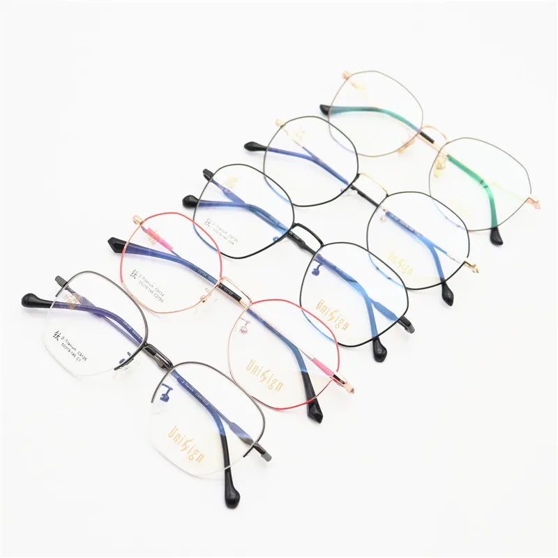 

promotional wholesale fashion titanium alloy eye glasses frames spectacle women men optical eyeglasses frames, Custom colors