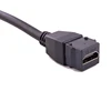 Black Hdmi Cable Convertor Adapter Patch Cord For Multimedia Female To Female Gold Plated