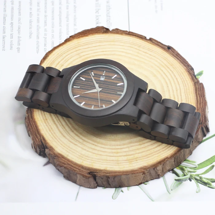  Wholesale  Wooden  Watch  With Customised Logo Bamboo Watch  