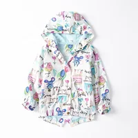 

Anti-wrinkle girls windbreaker rain jacket