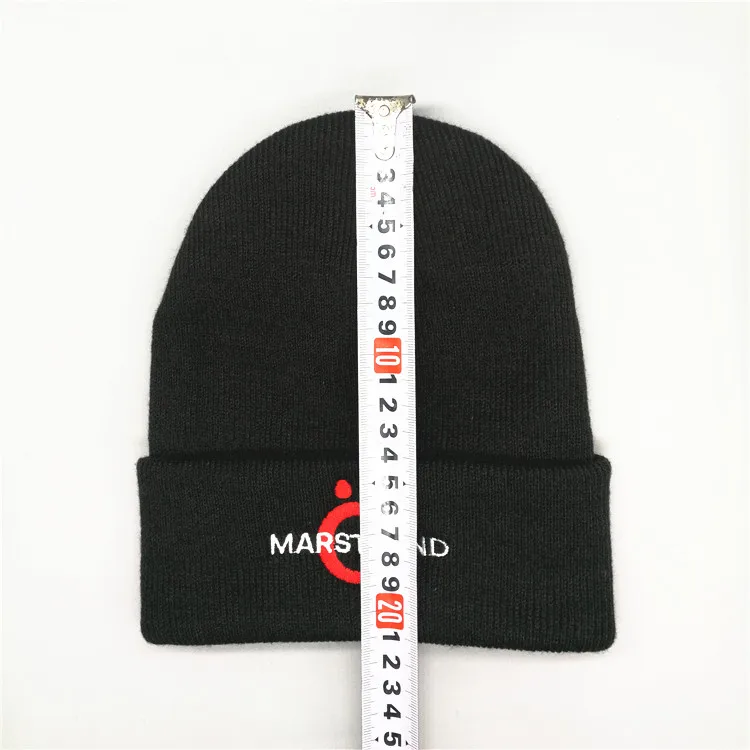 

Custom fisherman embroidered logo knitted men's beanies fashion warm hats