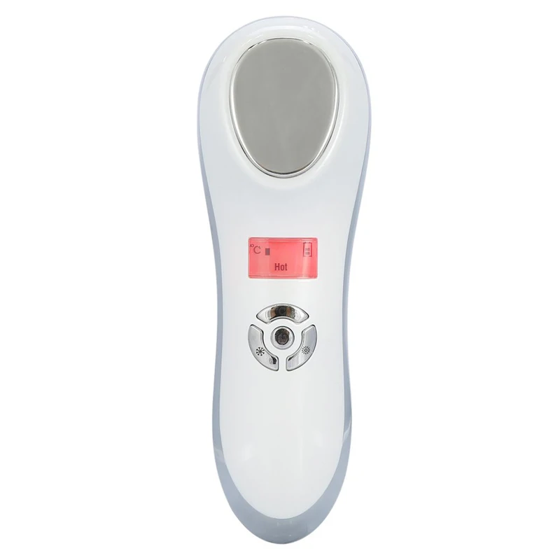 

Portable Rejuvenation Face Lifting Hot And Cold Double Care Home Use Personal Care Skin Beauty Machine, White/brown