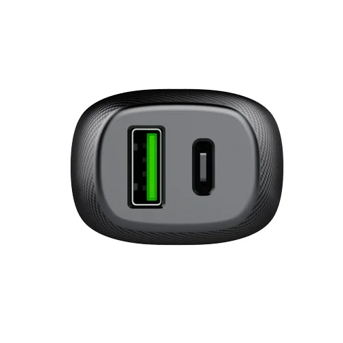 

C 2-Port Iphone/Ipad Iphone Ipad Two Port Ports for Huawei Abs for Magsafe Charge Car Charger Type-C Dual Usb