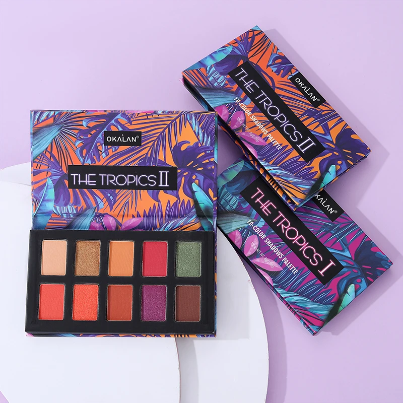 

Cosmetics high pigment eye shadow 10 Colors Eyeshadow Palette Custom Your Brand Wholesale Make Up Pallets Colorful Eye Shadow