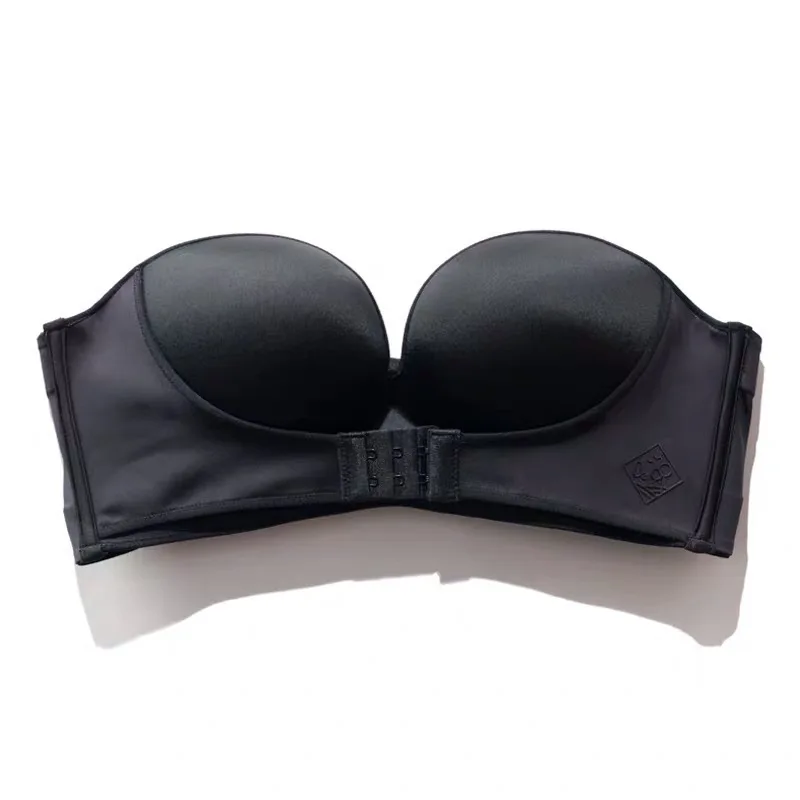 

JUNXI balconette push up 30 size bra extenders strapless woman seamless bra, 3 colors