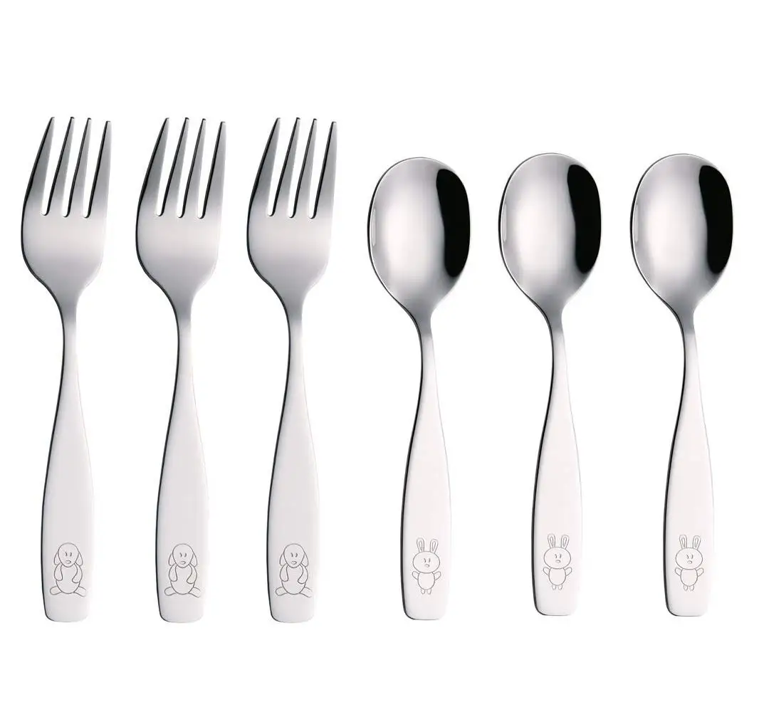 

High Quality 4 pcs Animal Flatware Set Kids Flatware Baby Cutlery Set