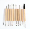 2019 11pcs Clay Sculpting Kit Sculpt Smoothing Wax Carving Pottery Ceramic Tools Polymer Shapers Modeling Carved Tool