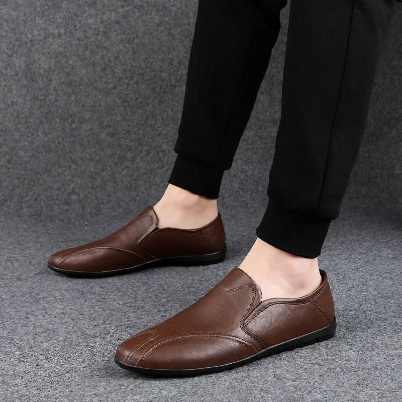 

2021 Black Genuine Leather Military Officer Men Shoes dress shoes oxford shoes mens Men Dressing ayakkabi erkek