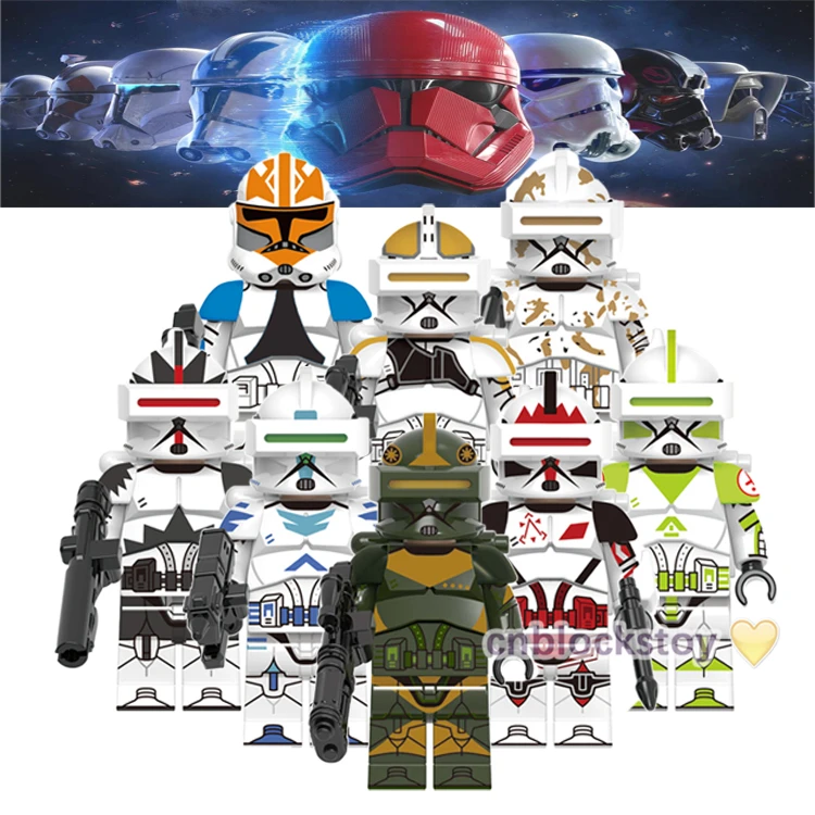 

SW Movie Series 798th Legion Aerial Recon Ahsoka's Clone Trooper Wars Mini Bricks Building Block Figure Plastic Smart Toy X0303