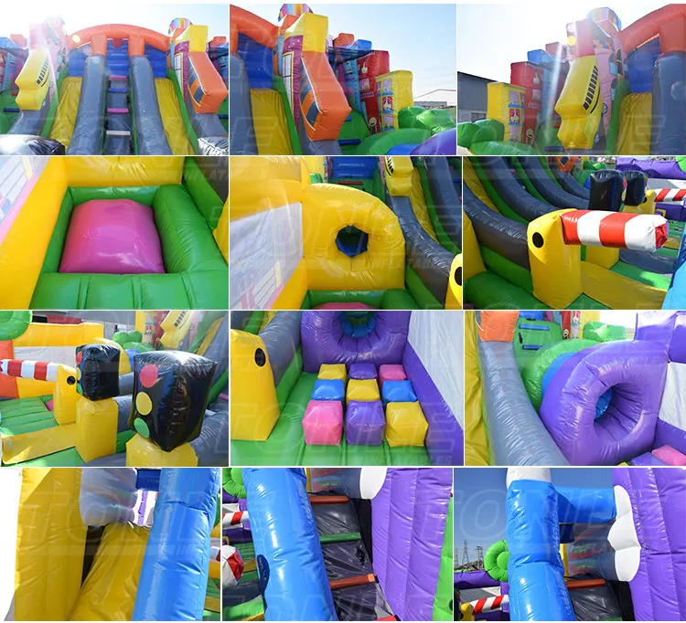 Fun City Theme Inflatable Playland For Kids Buy Inflatable Playground