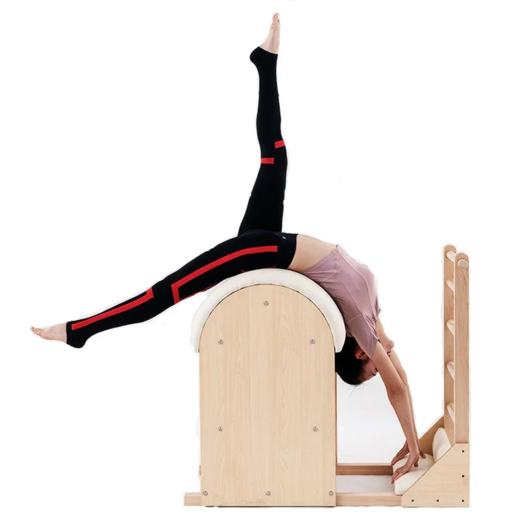 

IN STOCK DROP SHIPPING Pilates Reformer wooden ladder barrel Hip muscle trainer, Can be customized