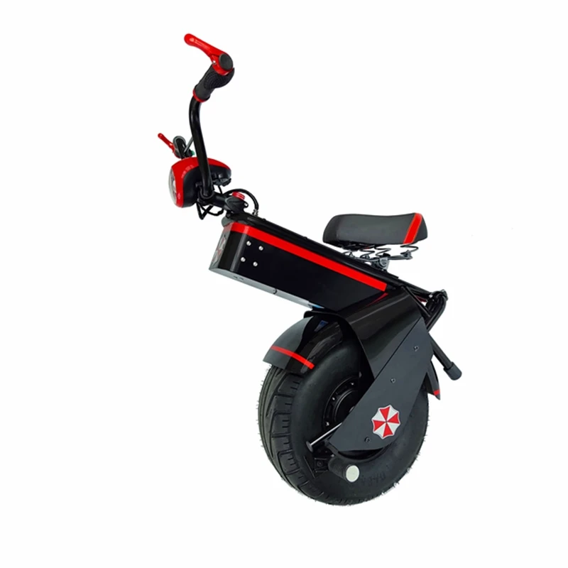 

2021 Hot Selling Drop Shipping Available 60V 1500W motor High Speed 1248WH lithium battery Electric unicycle with seat