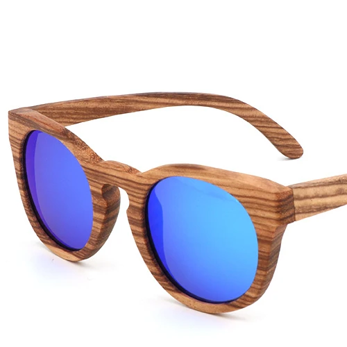 

2021spring and summer fashion bamboo wood TAC Square wholesale Sunglasses