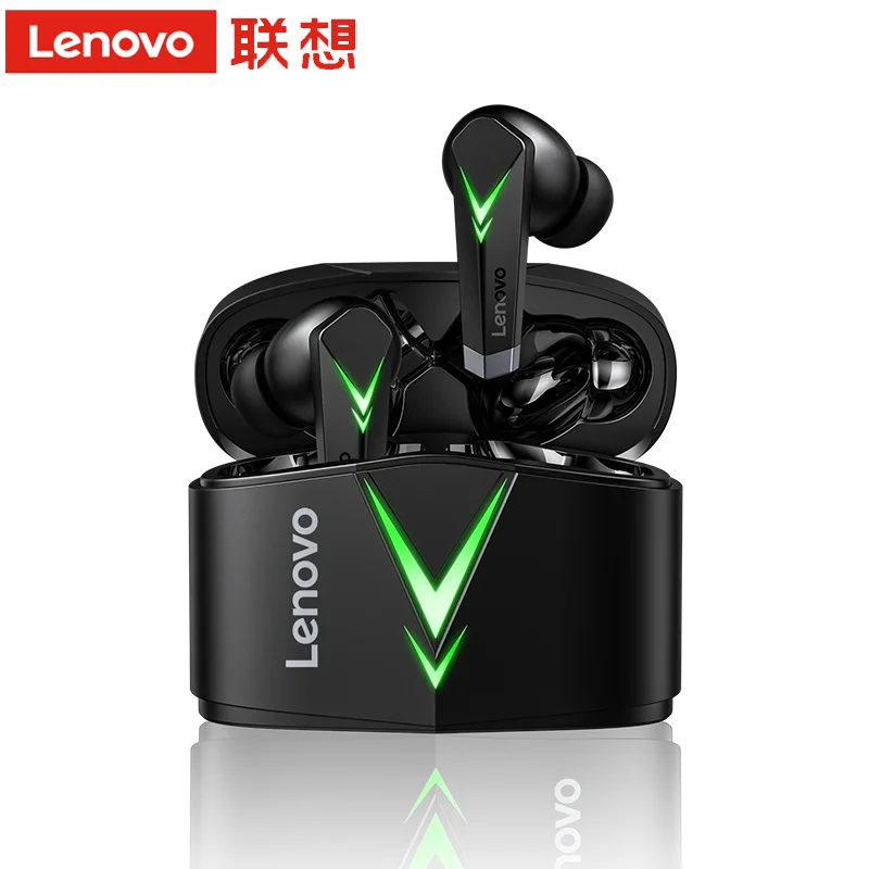 

2021 hot sale 100% original Lenovo Live Pods LP6 game tws earphone with 300mAh charging case sport headset