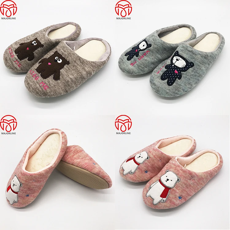 Modern Design Korean Girls Woman House Indoor Cashmere Slippers Buy