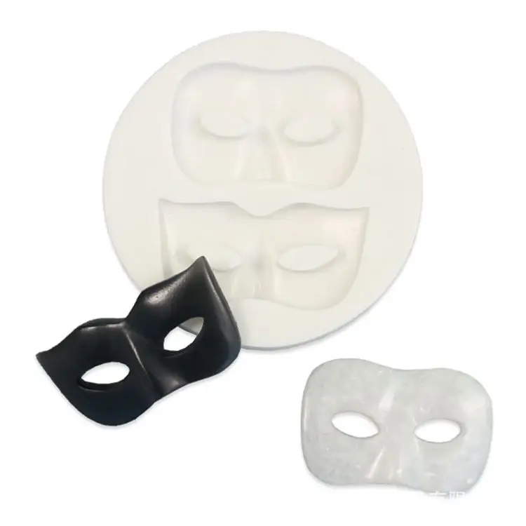 

New Design Halloween Mysterious Catwoman Face Mask Masquerade DIY Resin Silicone Mold For Epoxy Craft Making Holiday Ornament