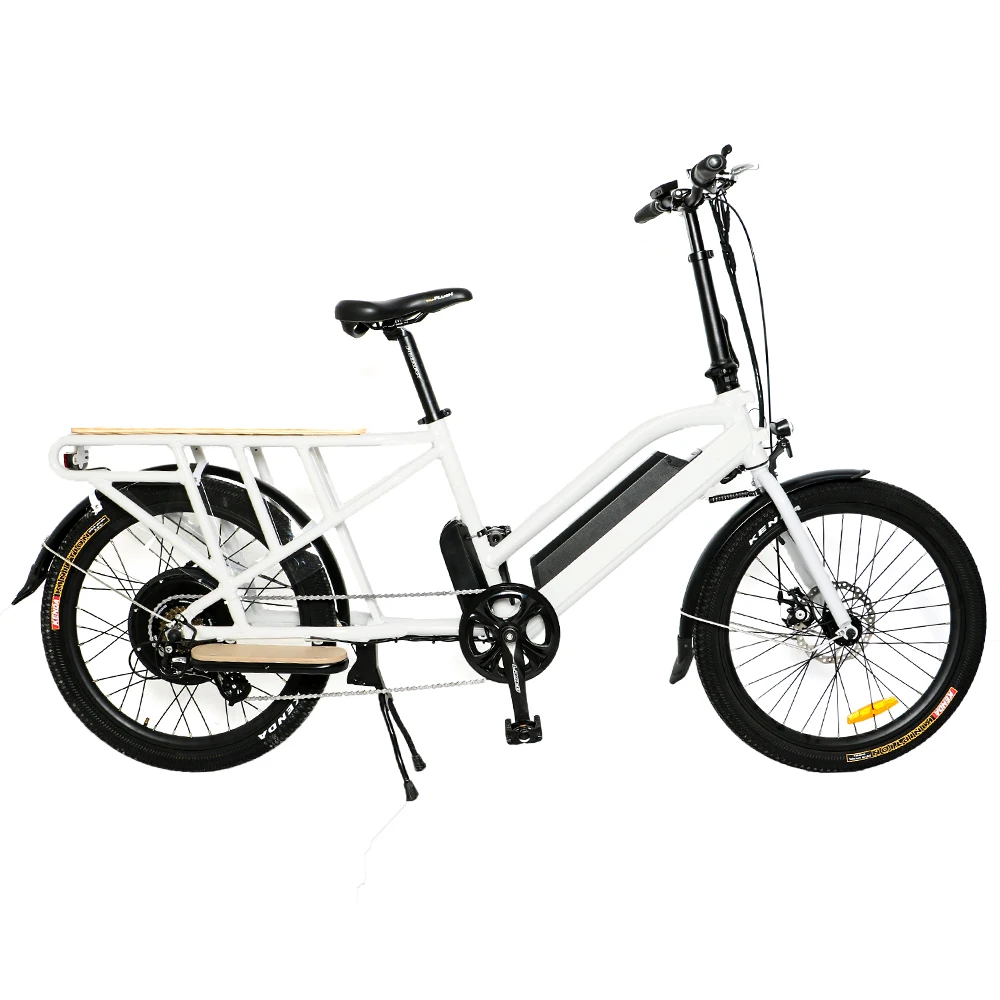 

USA 2 Wheel Cargo Kids Bicycle E Bike 48v 750w Dual Battery Classic Pedal Assist Family Long Tail Electric Cargo Bike For Sale