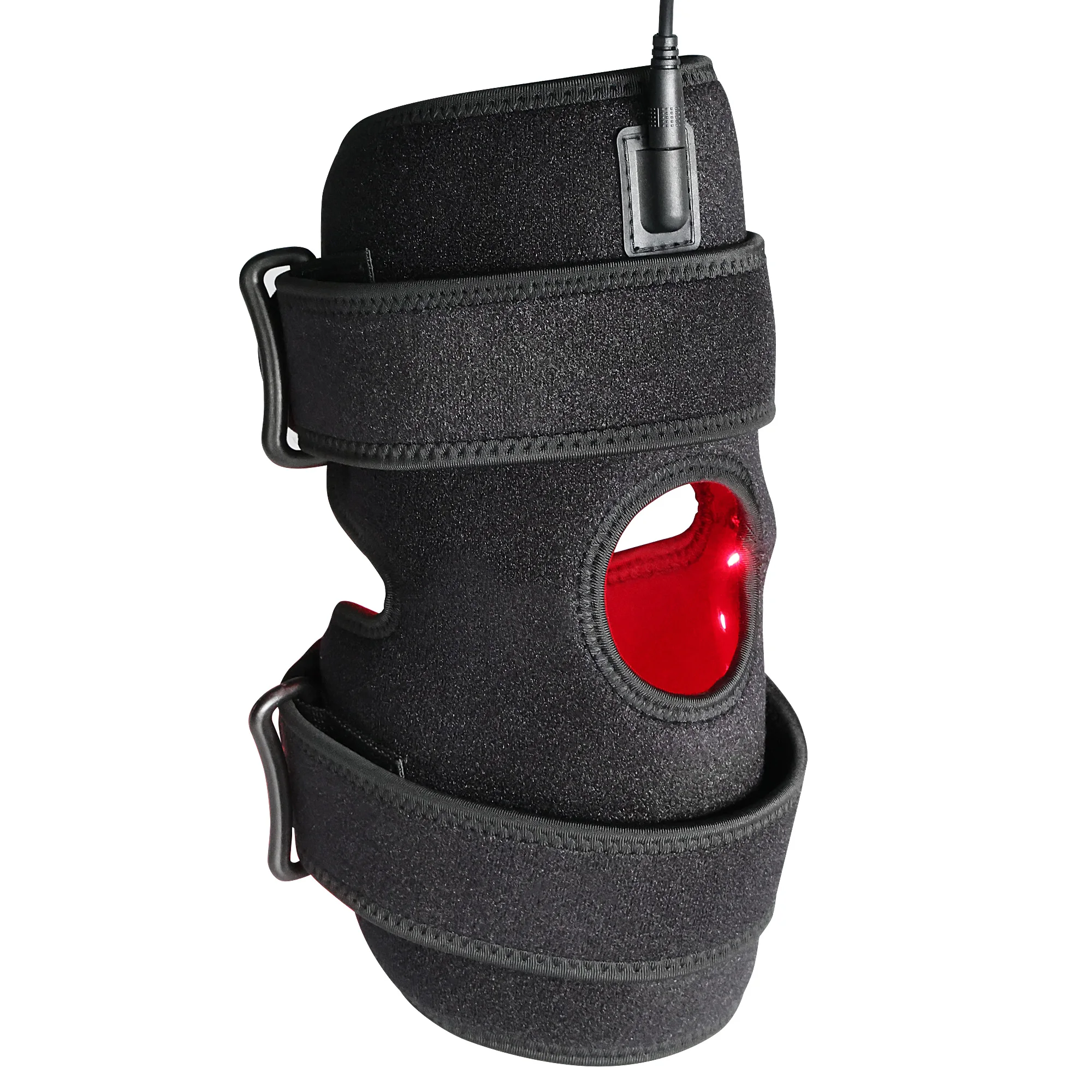 

Red Light Pain Relief Belt 660nm 850nm Red Infrared Light Therapy Wrap Red Therapy Knee Pad