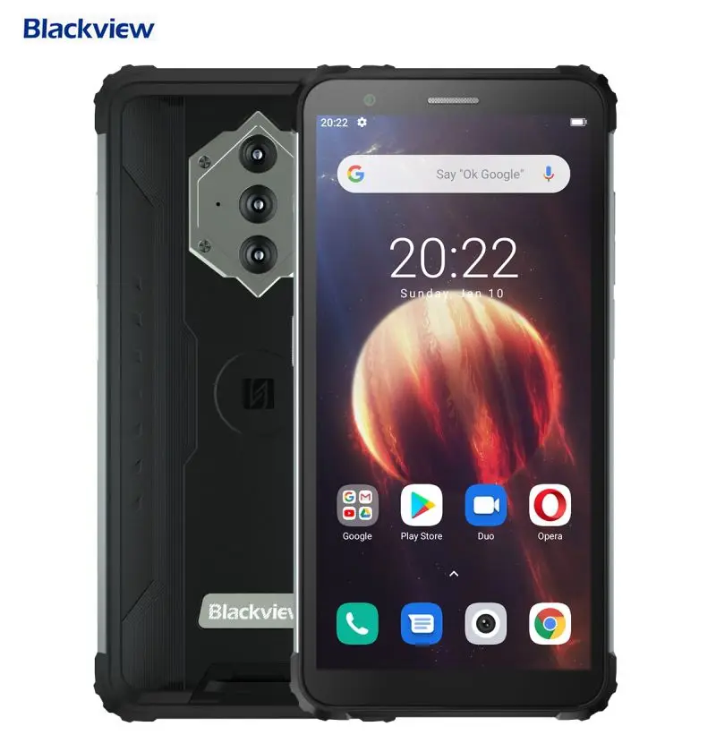 

2021 New Arrival Blackview BV6600 Rugged Phone 4GB 64GB Global Version Triple Back Cameras Android 10 Octa Core 4G Smartphone