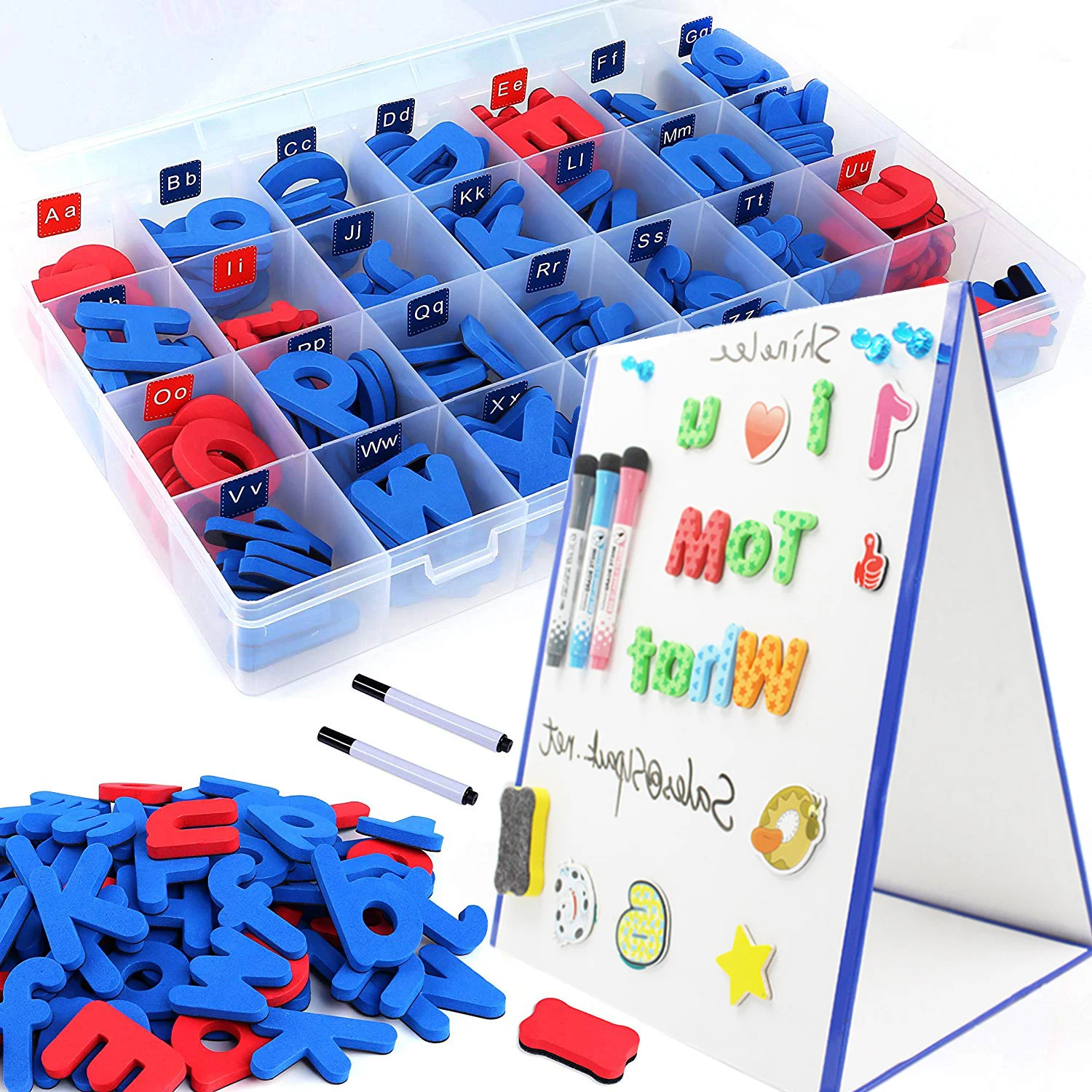 

Wholesale high quality alphanumeric tiles magnet letters black magnetic alphabet letters kit 234 pcs, Colorful,as picutre or customized