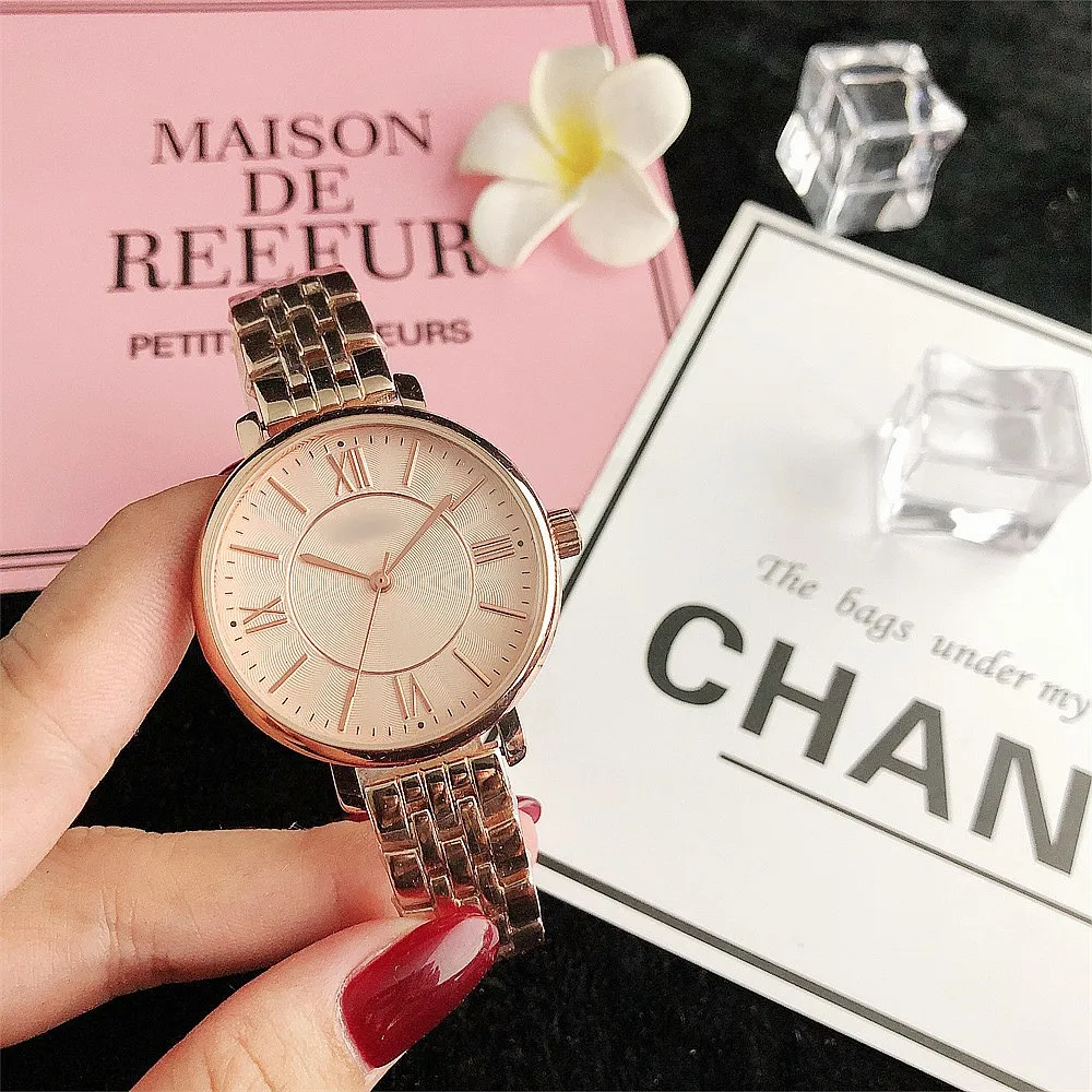 

rose gold watches women logo watch for kids couple stainless steel wristwatch ladies wristwatches luxury quartz analog watch