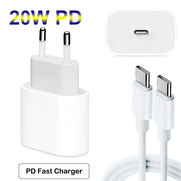 

wholesale PD 20W EU US Plug wall travel mobile phone Charger for apple iPhone 12 13 pro Samsung Type C Fast Charging