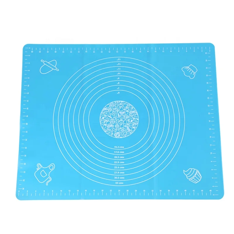

Custom Non Stick Silicone Baking Mat For Cooking Soft Bbq Pastry Oven Kneading Rolling Dough Baking Sheet, Blue,pink
