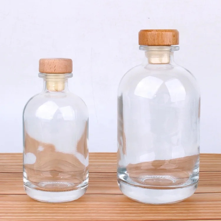 Venta al por mayor botellas de vidrio con tapones de corcho-Compre