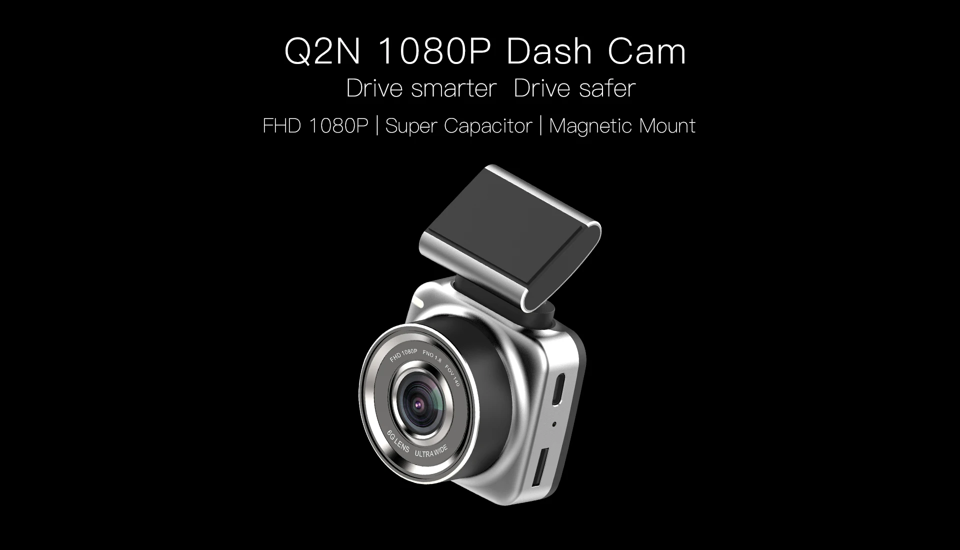 New Arrive Anytek Driving Recorder Q2N 2.0inch IPS Full Screen 1080P Dual Camera Car Dvr Magnetic Camera Car Recorder